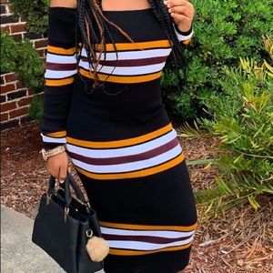 A off the shoulder dress